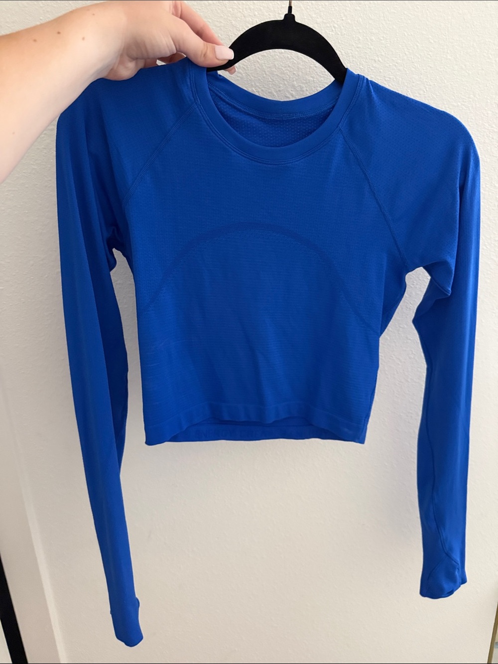 Lululemon Swiftly Tech Cropped Long-Sleeve Shirt 2.0 Size 6 LIKE NEW